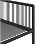 vidaXL Ensemble à Manger de Jardin 11 pcs Noir résine tressée, Ensemble à Manger d'extérieur, Meuble à Manger de Jardin, Table e