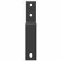 vidaXL Supports de dérivation pour portes de grange 5 pcs rails plats