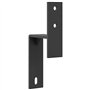 vidaXL Supports de dérivation pour portes de grange 5 pcs rails plats