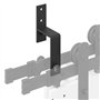 vidaXL Supports de dérivation pour portes de grange 5 pcs rails plats