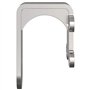 vidaXL Supports de dérivation pour portes de grange 4 pcs rails plats