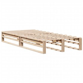 vidaXL Cadre de lit 75x190 cm Bois de pin Massif