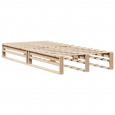 vidaXL Cadre de lit 75x190 cm Bois de pin Massif