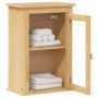 vidaXL Armoire Murale de Salle de Bain Corona Bois de pin Massif, Armoire Murale de Toilettes, Armoire de Salle de Bain Murale, 