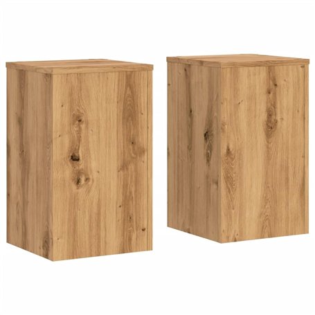 vidaXL Supports pour plantes 2 pcs chêne artisanal bois ingénierie