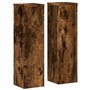 vidaXL Supports pour plantes 2 pcs chêne fumé bois d'ingénierie