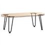 vidaXL Pieds de table en forme d'épingle à cheveux 4 pcs noir 30 cm