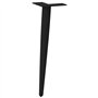 vidaXL Pieds de Table Basse Forme Conique 4 pcs Noir 30-31 cm Acier, Pied de Table, Pied de Table en métal, Pied de Meuble, Pied