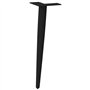 vidaXL Pieds de Table Basse Forme Conique 4 pcs Noir 42-43 cm Acier, Pied de Table, Pied de Table en métal, Pied de Meuble, Pied