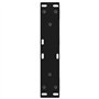 vidaXL Pieds de table basse 2 pcs noir 30x(30-31,3) cm acier, table basse de jambe de table, pied de table basse en acier, pied 