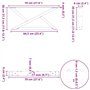pied de table basse en acier