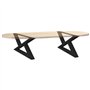 vidaXL Pieds de table basse 2 pcs noir 70x(30-31,3) cm acier, table basse de jambe de table, pied de table basse en acier, pied 
