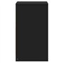 vidaXL Armoire de chevet avec lumières LED noir bois d'ingénierie, table d'appoint, armoire de lit, table d'appoint pour la cham