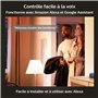 contrôlable via l'application