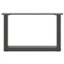 vidaXL Pieds de Table Basse Forme de U 2 pcs Anthracite 50x(30-31) cm, Pied de Table, Pied de Table en métal, Pied de Meuble, Pi