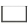 vidaXL Pieds de Table Basse Forme de U 2 pcs Anthracite 60x(42-43) cm, Pied de Table, Pied de Table en métal, Pied de Meuble, Pi