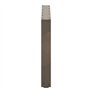 vidaXL Pieds de Table Basse Forme de U 2pcs Acier Naturel 60x(42-43) cm, Pied de Table, Pied de Table en métal, Pied de Meuble, 