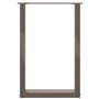 vidaXL Pieds de table basse forme de U 2pcs acier naturel 50x(72-73) cm, pied de table, pied de table en métal, pied de meuble, 