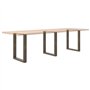 vidaXL Pieds de Table Basse Forme de U 3pcs Acier Naturel 70x(72-73) cm, Pied de Table, Pied de Table en métal, Pied de Meuble, 