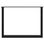 vidaXL Pieds de Table Basse Forme de U 2 pcs Noir 100x(72-73) cm Acier, Pied de Table, Pied de Table en métal, Pied de Meuble, P