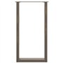 vidaXL Pieds de Table Basse Forme de U 2pcs Acier Naturel 40x(90-91) cm, Pied de Table, Pied de Table en métal, Pied de Meuble, 