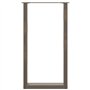 vidaXL Pieds de table basse forme de U 2pcs acier naturel 50x(90-91) cm, pied de table, pied de table en métal, pied de meuble, 