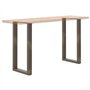 vidaXL Pieds de table basse forme de U 2pcs acier naturel 50x(90-91) cm, pied de table, pied de table en métal, pied de meuble, 