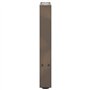 vidaXL Pieds de Table Basse Acier Naturel 2 pcs 28x(42-43) cm Acier, Pied de Table, Pied de Table en métal, Pied de Meuble, Pied