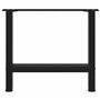 vidaXL Pieds de Table Basse Noir 2 pcs 42×50 cm Acier, Pied de Table, Pied de Table en métal, Pied de Meuble, Pied de Table de M