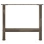 vidaXL Pieds de Table Basse Acier Naturel 2 pcs 42×50 cm Acier, Pied de Table, Pied de Table en métal, Pied de Meuble, Pied de T