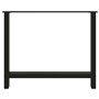 vidaXL Pieds de Table Basse Noir 2 pcs 90x(72-73) cm Acier, Pied de Table, Pied de Table en métal, Pied de Meuble, Pied de Table