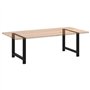 vidaXL Pieds de Table Basse Noir 2 pcs 90x(72-73) cm Acier, Pied de Table, Pied de Table en métal, Pied de Meuble, Pied de Table