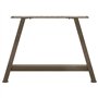 vidaXL Pieds de Table Basse Forme de A 2 pcs 70x(42-43) cm Acier, Pied de Table, Pied de Table en métal, Pied de Meuble, Pied de