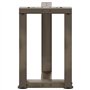 vidaXL Pieds de Table Basse Forme de T 2pcs Acier Naturel 28x25x(42-43) cm Acier, Pied de Table, Pied de Table en métal, Pied de