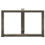 vidaXL Pieds de Table Basse Forme de T 2pcs Acier Naturel 60x25x(42-43) cm Acier, Pied de Table, Pied de Table en métal, Pied de
