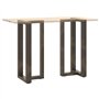 vidaXL Pieds de table de bar forme de T 2 pcs acier naturel 40x35x(90-91) cm, pied de table, pied de table en métal, pied de meu