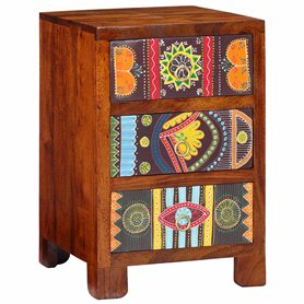 vidaXL Table de Chevet 40x40x60 cm Bois d'acacia Massif