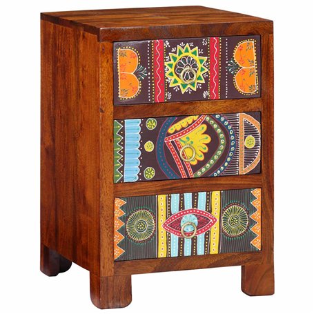 vidaXL Table de Chevet 40x40x60 cm Bois d'acacia Massif