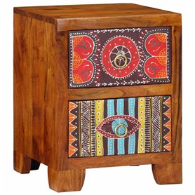vidaXL Table de Chevet 35x35x45 cm Bois d'acacia Massif
