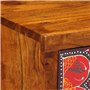 vidaXL Table de Chevet 2 pcs 35x35x45 cm Bois d'acacia Massif, Armoire de Chevet, Armoire de lit, Table d'appoint pour Chambre à