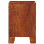 vidaXL Table de Chevet 2 pcs 40x30x45 cm Bois d'acacia Massif, Armoire de Chevet, Armoire de lit, Table d'appoint pour Chambre à