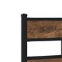 vidaXL Cadre de lit en métal sans Matelas chêne fumé 120x200 cm