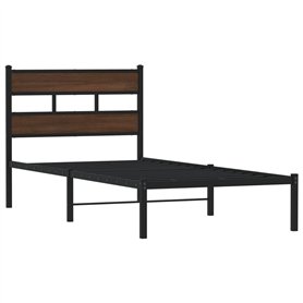 vidaXL Cadre de lit sans Matelas avec tête de lit 107x203 cm