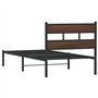 vidaXL Cadre de lit sans Matelas avec tête de lit 107x203 cm, lit Simple, Meuble de Chambre à Coucher, lit d'invité, lit, Cadre 