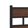 VidaXL Cadre de Lit Double Sans Matelas Avec Tête de Lit 120x200 cm - Meuble de Chambre à Coucher en Métal