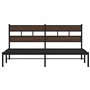 VidaXL Cadre de Lit Double 180x200 cm Avec Tête de Lit - Meuble de Chambre à Coucher en Métal Sans Matelas