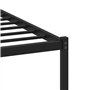VidaXL Cadre de Lit Double 180x200 cm Avec Tête de Lit - Meuble de Chambre à Coucher en Métal Sans Matelas