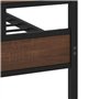 vidaXL Cadre de lit sans Matelas avec tête de lit Pied de lit 80x200cm, lit Simple, Meuble de Chambre à Coucher, lit d'invité, l