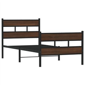 vidaXL Cadre de lit sans Matelas avec tête de lit Pied de lit 90x200cm