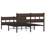 vidaXL Cadre de lit sans Matelas avec tête de lit et Pied de lit, lit Double, Meuble de Chambre à Coucher, lit d'invité, lit, Ca